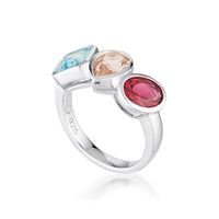 Gem Clash Gemstone Ring | Sterling Silver | Royale