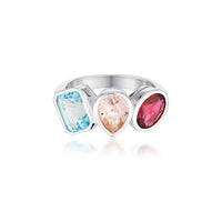 Gem Clash Gemstone Ring | Sterling Silver | Royale