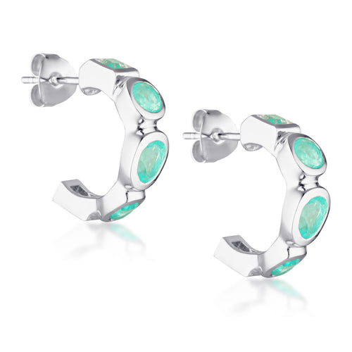 Gempower 5 Earrings - Limited Edition - Paraiba Nano Quartz