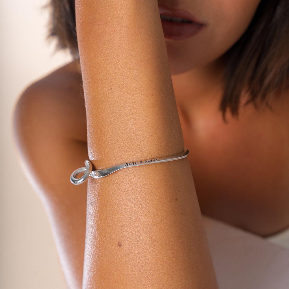 5 Infinity Bangle Infinity Bangle Silver | Unique Silver Bangle | UbyKate