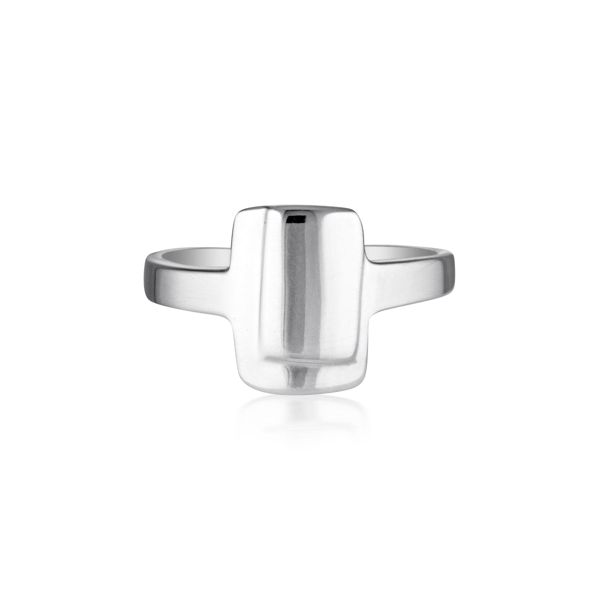 Inner Door Signet Ring Sterling Silver