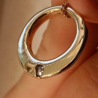 ON-OFF |Small Diamond Ubercircle - 9ct Yellow Gold