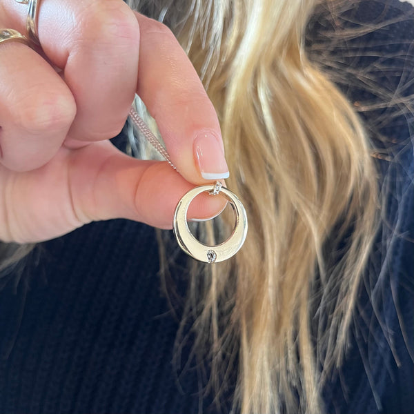 ON-OFF |Small Diamond Ubercircle - 9ct Yellow Gold