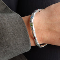 ONE OF ONE | Gemstone Open Living Bangle