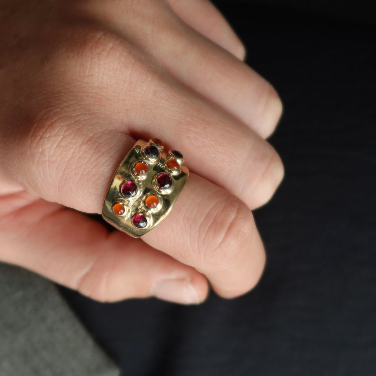 ONE OF ONE | Gemstone Wearloom Ring | 9ct Yellow Gold - Size Q