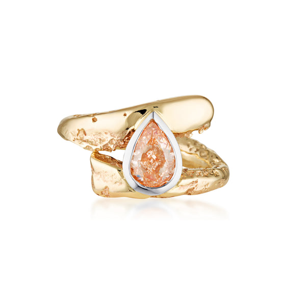 ONE OF ONE | Pink Diamond Living Vine Ring | Size P