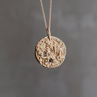 ONE OF ONE | Sandcast Pendant | 9ct Yellow Gold