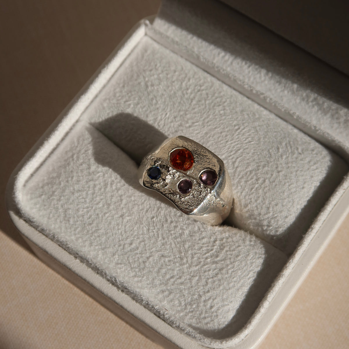 ONE OF ONE | Sandcast Square Signet Ring No. 02 | Size N