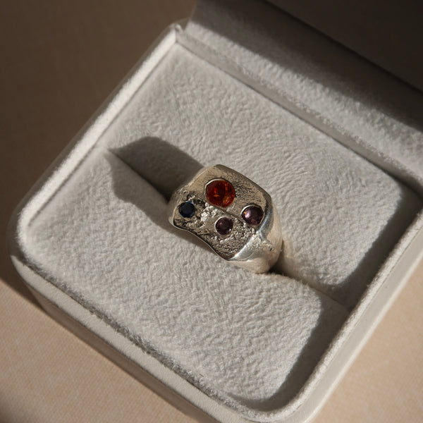 ONE OF ONE | Sandcast Square Signet Ring No. 02 | Size N