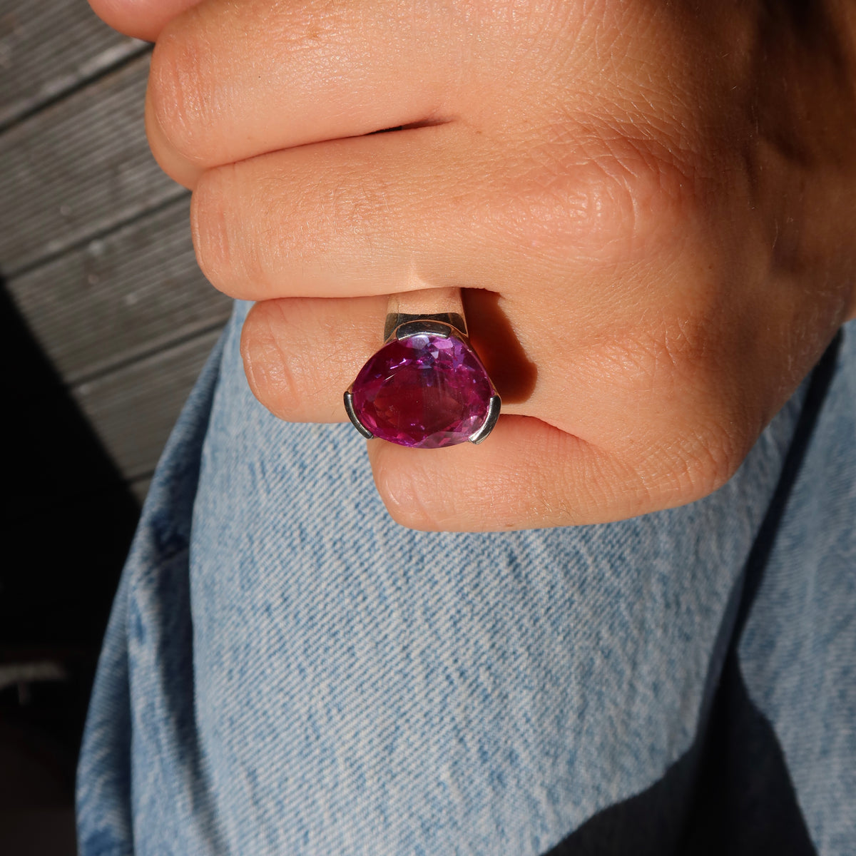 ONE-OFF | Original Tri-Cut Gemstone Ring Amethystine