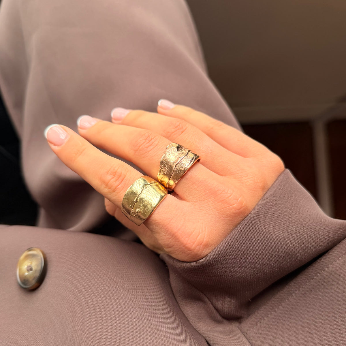 ONE-OFF | Wearloom Lava Ring - Rose Gold Size Q