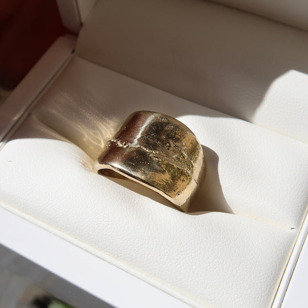 ONE-OFF | Wearloom Lava Ring - Yellow Gold Size Q