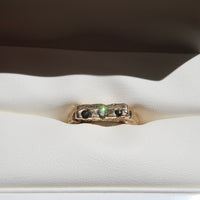 ONE-OFF | Yellow Gold Parti Sapphire Sandcast Gen U Ring