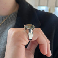 Original Tri-Cut Gemstone Ring Sterling Silver - Pyrite / UbyKate