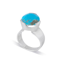 Original Tri-Cut Gemstone Ring - Sterling Silver / Turquoise