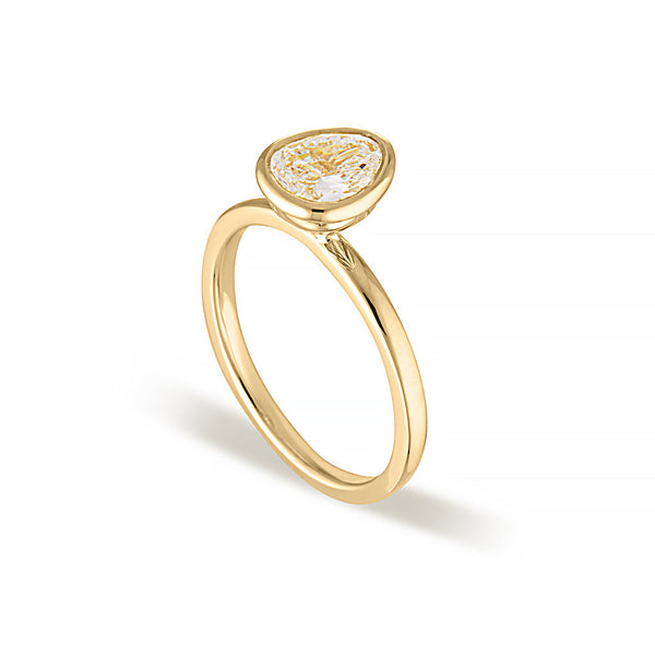 SAMPLE | Tri-Cut Diamond Ring 1 carat - Yellow Gold