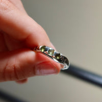 Sandcast Gemstone Living Ring | Parti Sapphire