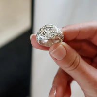 Sandcast Signet Ring | Sterling Silver | Made To Order