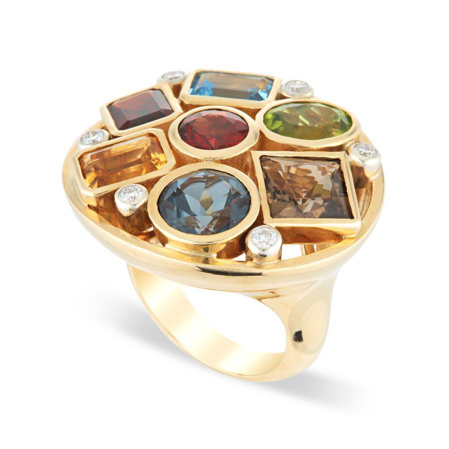 Satellite Gemstone Ring - Bespoke