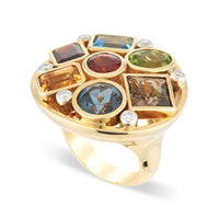 Satellite Gemstone Ring - Bespoke