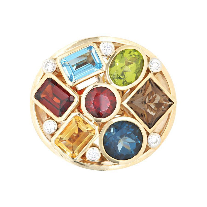 Satellite Gemstone Ring - Bespoke