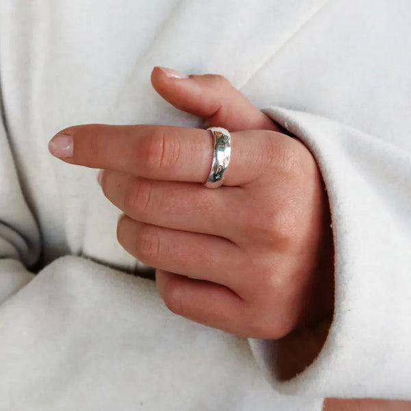Sterling Silver Sandcast Ring | Made To Order