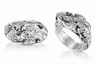 The Flame Sterling Silver Sandcast Ring | Elemental Collection | Made To Order