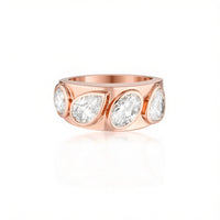 The Keystone Diamond Ring - Rose Gold