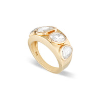 The Keystone Diamond Ring - Yellow Gold