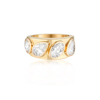 The Keystone Diamond Ring - Yellow Gold