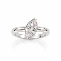 The Pinky Promise Marquise Ring - White Gold