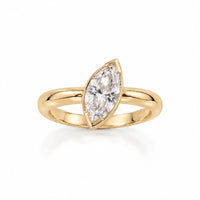 The Pinky Promise Marquise Ring - Yellow Gold