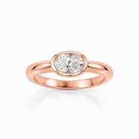 The Pinky Promise Oval Ring - Rose Gold