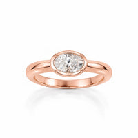 The Pinky Promise Oval Ring - Rose Gold
