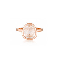 The Rose Tri- Cut Diamond Ring - Rose Gold