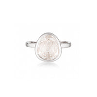 The Rose Tri- Cut Diamond Ring - White Gold