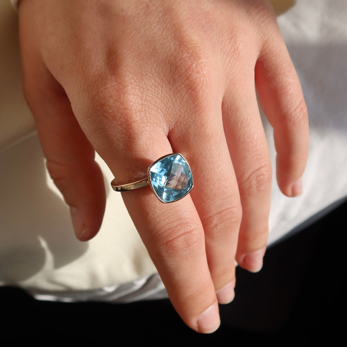 The Sky Blue Topaz Stacker | One of One