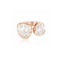 The Tri- Cut Diamond Duet Ring - Rose Gold | UbyKate