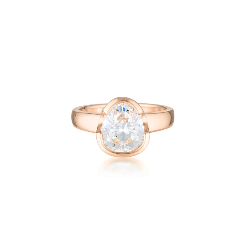 The Tri- Cut Diamond Ring - 18ct Rose Gold | UbyKate
