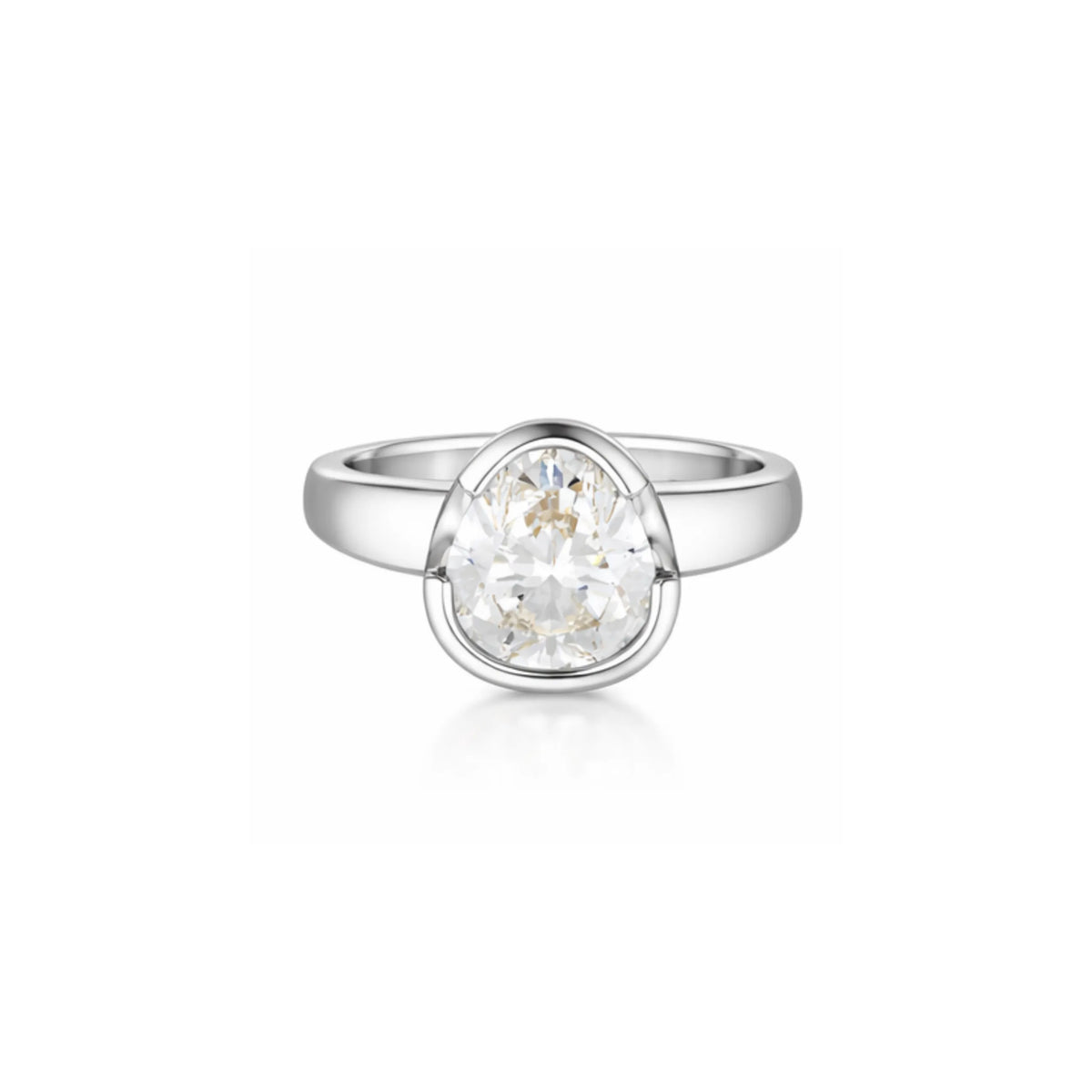 The Tri-Cut Diamond Ring - 18ct White Gold
