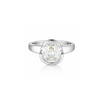 The Tri-Cut Diamond Ring - 18ct White Gold