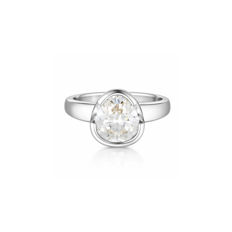 The Tri- Cut Diamond Ring - 18ct White Gold | UbyKate