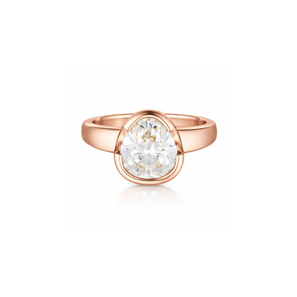 The Tri-Cut Diamond Ring - 9ct Rose Gold