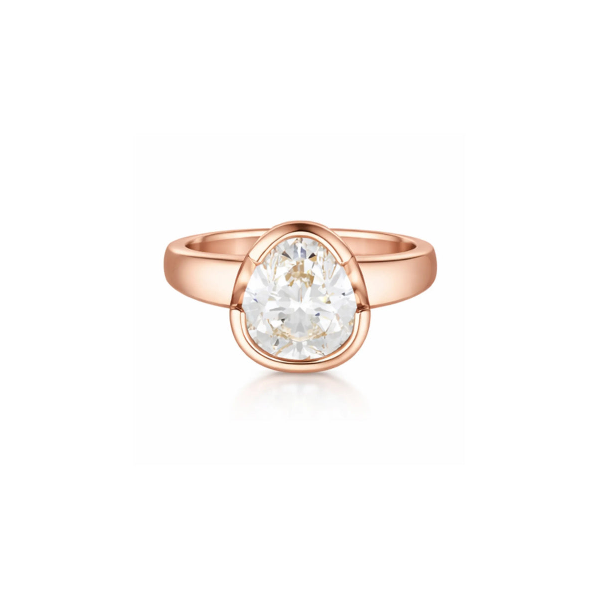The Tri- Cut Diamond Ring - 9ct Rose Gold | UbyKate