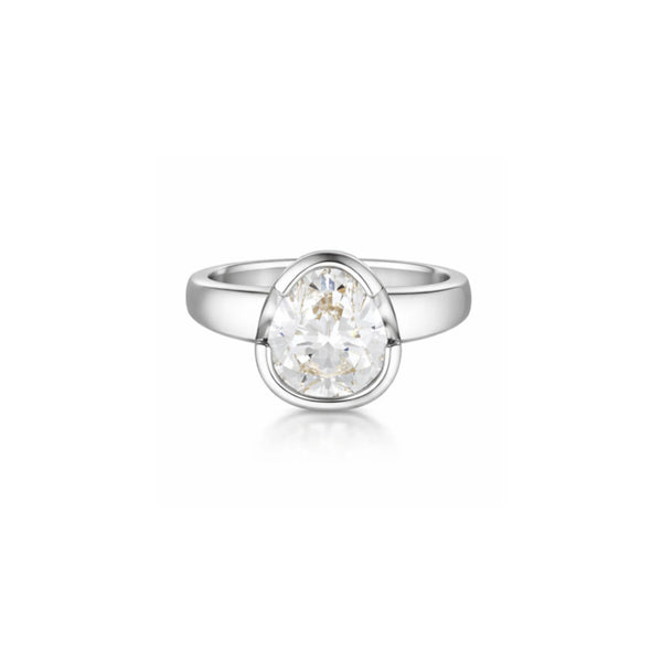 The Tri-Cut Diamond Ring - 9ct White Gold