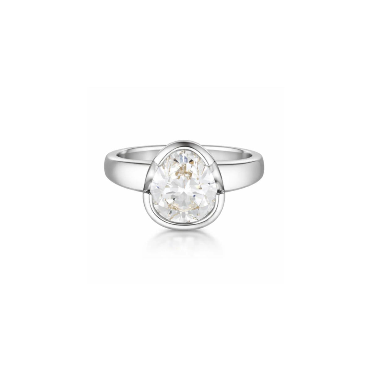 The Tri- Cut Diamond Ring - 9ct White Gold | UbyKate