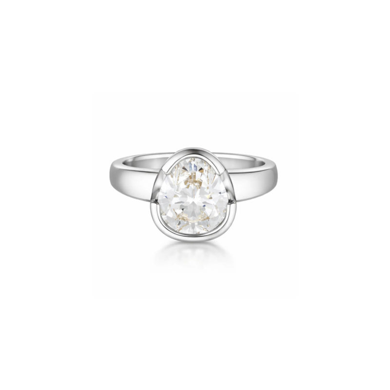 The Tri- Cut Diamond Ring - 9ct White Gold | UbyKate