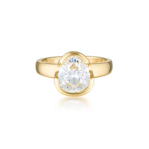 The Tri- Cut Diamond Ring - 9ct Yellow Gold | UbyKate