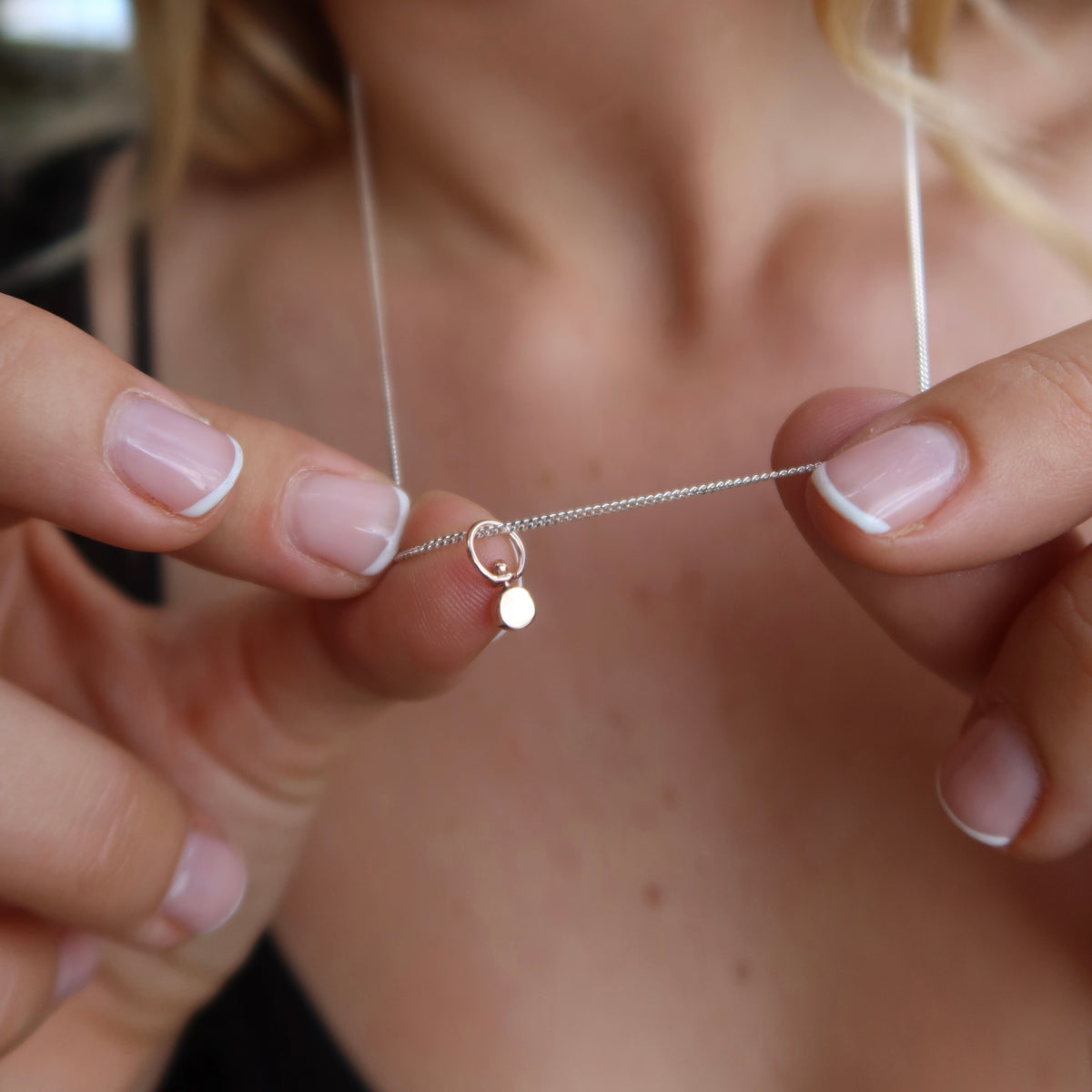 The U-Swivel Pendant - 9ct Rose Gold