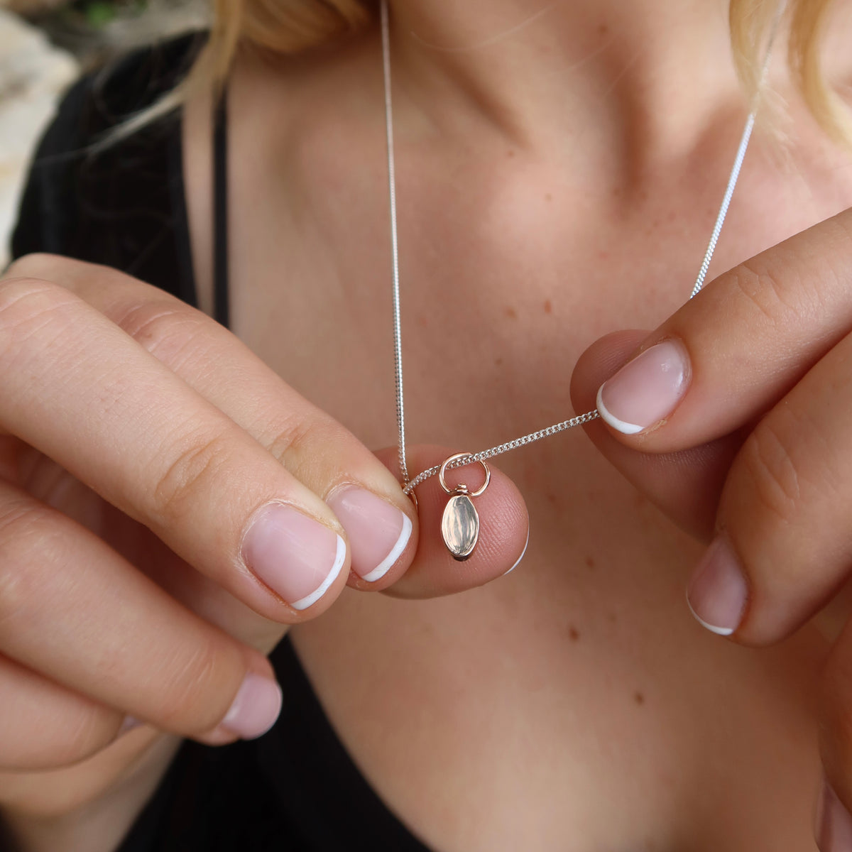 The U-Swivel Pendant - 9ct Rose Gold